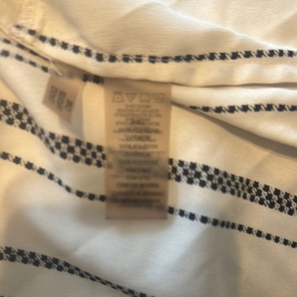 Karl Lagerfeld White and Black Striped Blouse - NWOT - Picture 9 of 9
